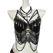 Crop Top Dark Style Rückenfrei