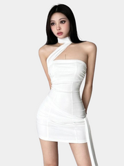 Robe courte découpée
