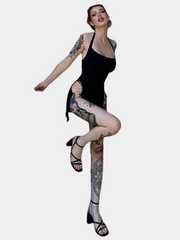 Cut Out Dress Womens