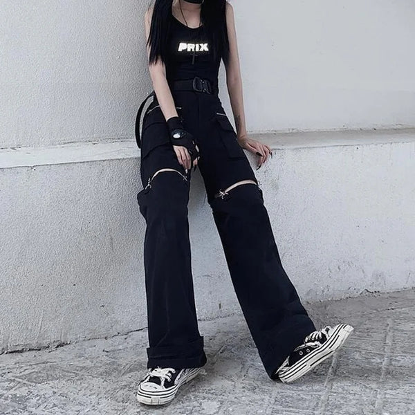 Cut Out Flare Pants