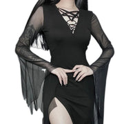 Cut Out Midi Dress Black
