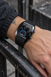 LED sebességmérős techwear karóra
