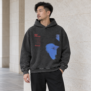 Melns Y2K hoodie
