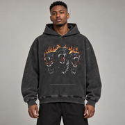 Cerbera suņa grafiskais Y2K hoodie