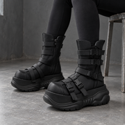 Goth platformas kaujas zābaki