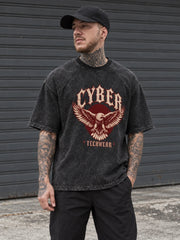 Oversized mineraalpesuga T-särk