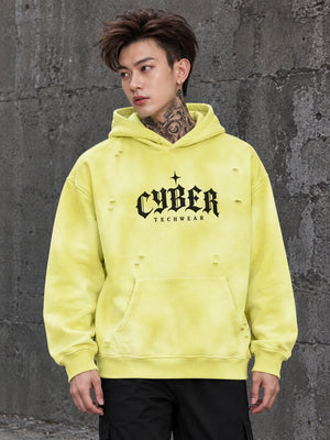 Moletom Oversized Desgastado Desbotado pelo Sol