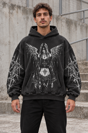 Bluza z kapturem Y2K Dark Angel