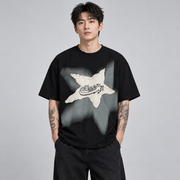 Koszulka techwear oversize z gwiazdą
