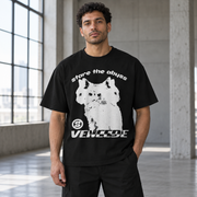 Camiseta negra informal Y2K