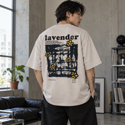Y2K blomster-T-skjorte oversize