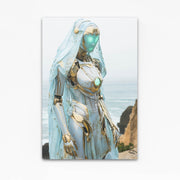 Cyberpunk Art Coastal Sentinel