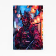 Cyberpunk Art Dämonen-Samurai