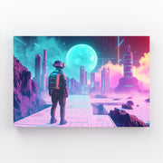 Cyberpunk Art Lunar Vista