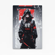 Cyberpunk Art Shadow Samurai