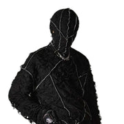 Masque noir cyberpunk