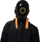 Casco Cyberpunk Futurista Amarillo