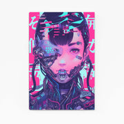 Cyborg-Porträt Cyberpunk Art