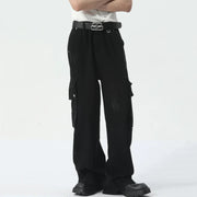 Deconstruction Straight Black Pant