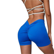 Short booty à dos en V profond