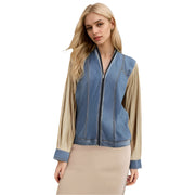 Denim Baseball Frühlingsjacke Damen