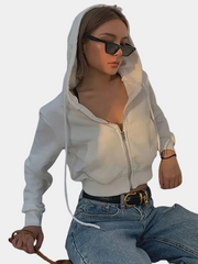 Designer Crop Hoodie