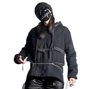 Sweat à capuche Techwear avec fermetures éclair détachables