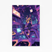 Arte Cyberpunk Al Atardecer