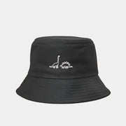 Sombrero de pescador con forma de dinosaurio