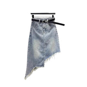 Destroyed-Denim A-Linien-Rock Y2K