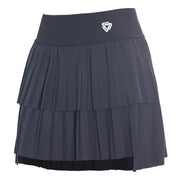 Falda pantalón negra de doble capa