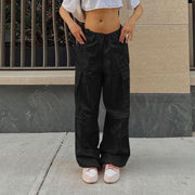 Drawstring Parachute Y2K Pants