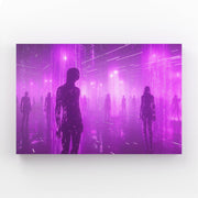 Verträumtes Neon Cyberpunk Art