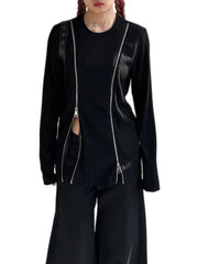 Camiseta negra elegante para mujer