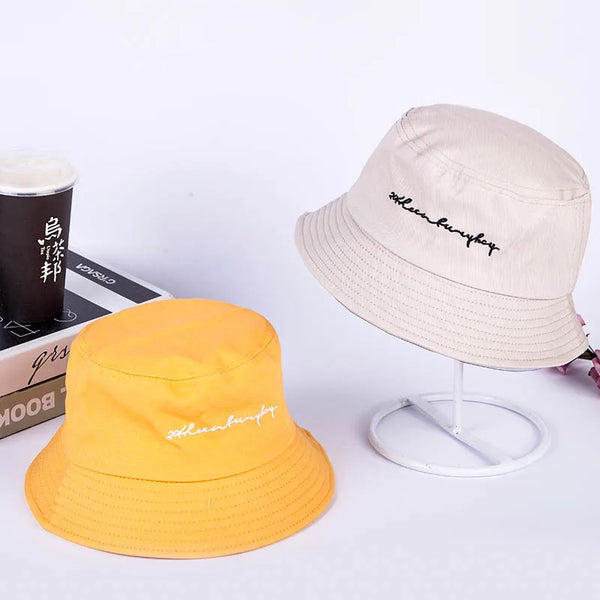 Embroidery Bucket Hat Hiphop