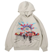 Embroidery Eye Y2K Hoodie