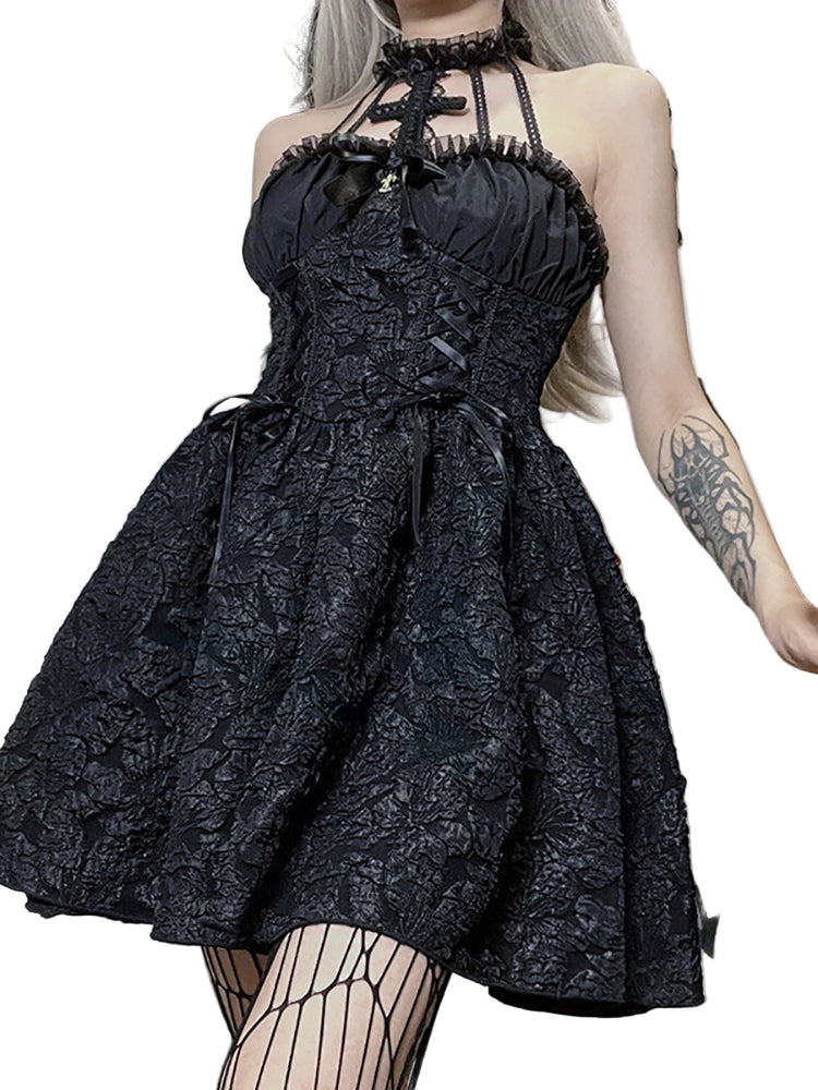 Emo Gothic Corset Dress Cyber Techwear Emo Gothic Corset Dress Cyber Techwear