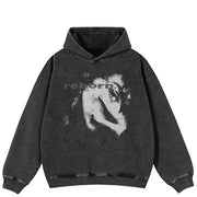 Sudadera con capucha gráfica Y2K Eye Contact