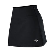 Falda pantalón negra de punto de moda