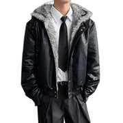 Faux Fur Y2K Jacket Men