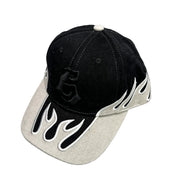 Flame Flag Baseball Hats Y2K