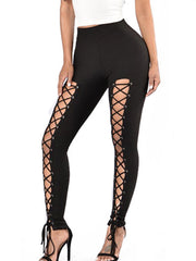 Front Lace Techwear Leggings