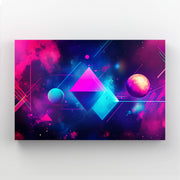 Galactic Triangles Cyberpunk Art