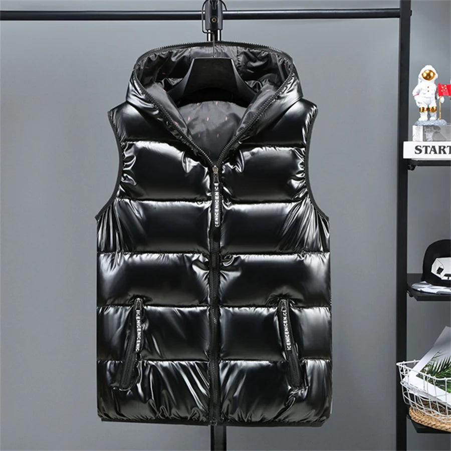 Glossy Padded Utility Vest | CYBER TECHWEAR® – Cyber Techwear Glossy Padded Utility Vest | CYBER TECHWEAR® – Cyber Techwear