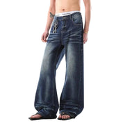 Gradient Color Men's Y2K Jeans