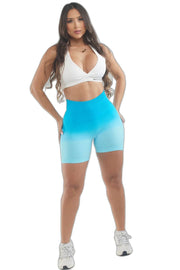 Short de sport Booty bleu clair