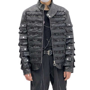 Chaqueta gótica cyberpunk hecha a mano