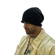 Durchbrochene Leinen-Strick-Beanie