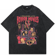 Camiseta Gráfica Y2K de Película de Terror