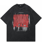 Camisetas gráficas de sombra humana Y2K